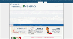 Desktop Screenshot of consorziobonifica11me.it